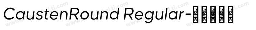 CaustenRound Regular字体转换